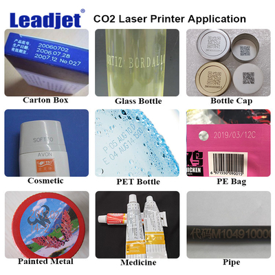 машина маркировки машины маркировки лазера СО2 30W/лазера мухы для печати незаконного объекта